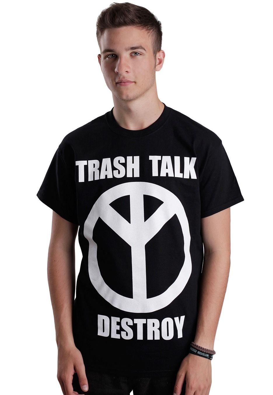 Trash Talk Logo - Trash Talk - White Destroy - T-Shirt - Impericon.com AU
