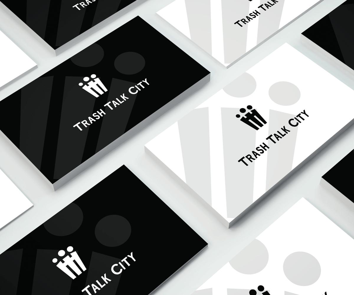 Trash Talk Logo - Playful, Personable, Recycling Logo Design for Trash Talk City