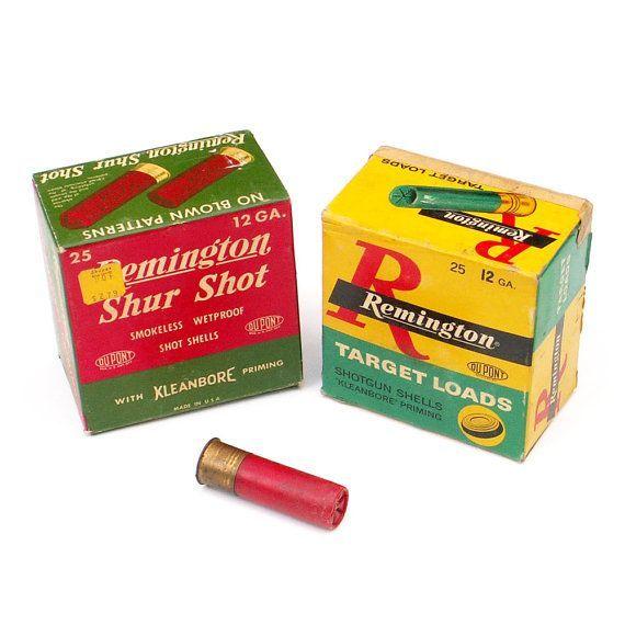 Remington Shotgun Shell Logo - Old Shotgun Shell Boxes Remington Shur Shot Target Loads | Guns ...