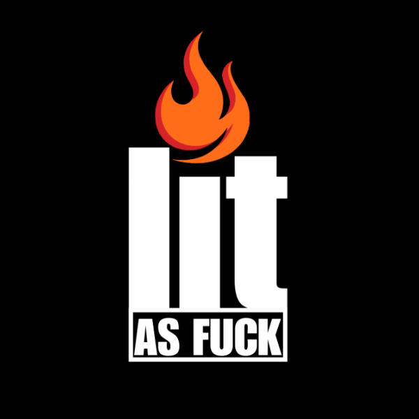 Lit Af Logo - LIT AF (FLAME TEE) | StoreFrontier™