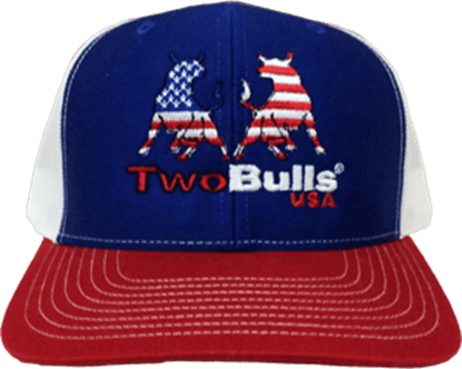 Red White Blue Usa Logo - TwoBulls. TwoBulls Mesh Cap, White & Blue