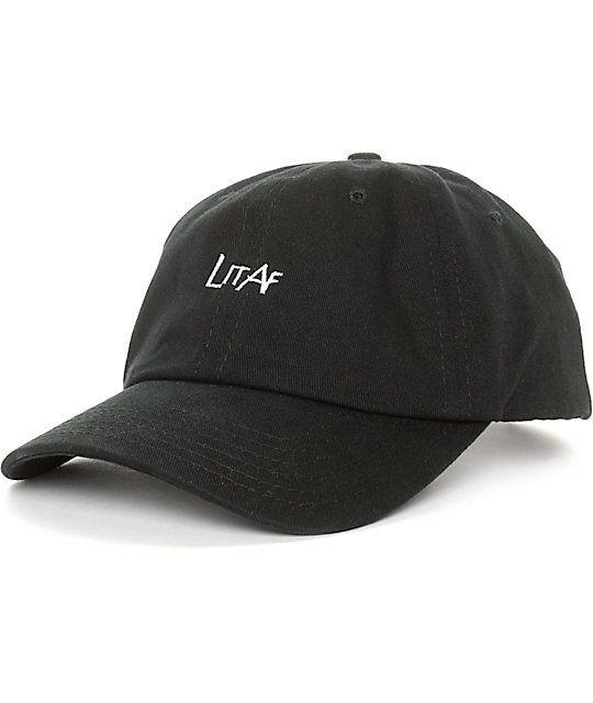 Lit Af Logo - Empyre Lit AF Black Strapback Baseball Hat