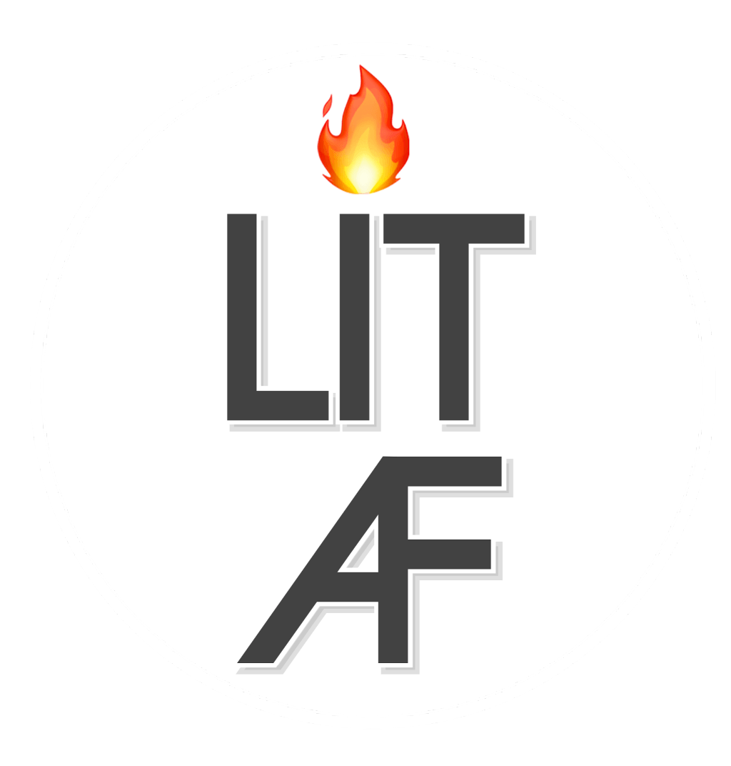 Lit Af Logo - circle lit litaf fire logo text circle