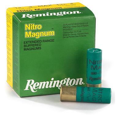 Remington Shotgun Shell Logo - Remington, 12 Gauge, 3 Shell, 1 7 8 Oz., Nitro Magnum, 25 Rounds