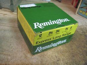 Remington Shotgun Shell Logo - REMINGTON SHOTGUN SHELL BOX EXPRESS LONG RANGE 12 GAUGE 6 shot ...