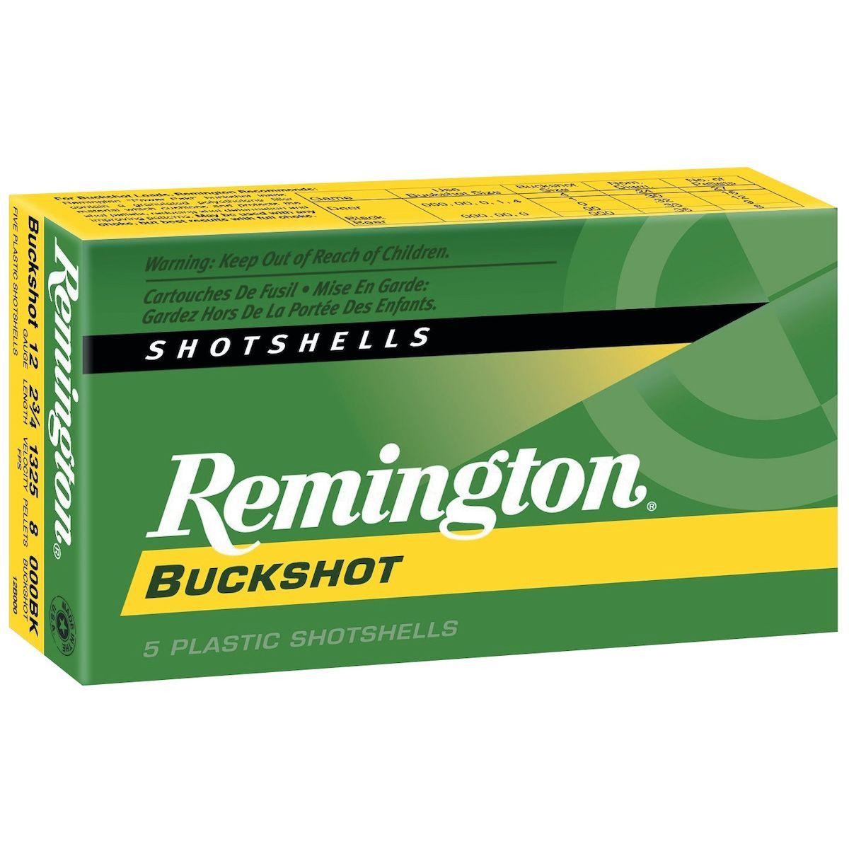 Remington Shotgun Shell Logo - REMINGTON Express Buckshot 12 Ga 2 3/4 Big Game Shotgun Shells