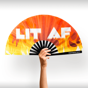 Lit Af Logo - Lit AF Clack Fan™ – Clack That Fan