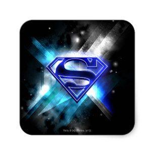 Blue Superman Logo - Blue Superman Logo Stickers | Zazzle