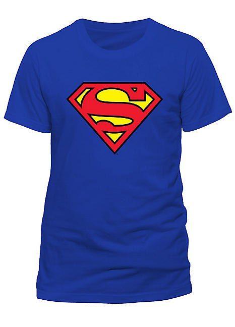 Blue Superman Logo - Mens Blue Superman Logo T Shirt