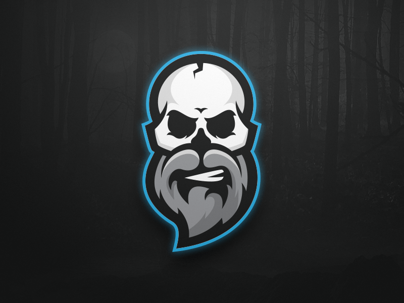 Skull Logo - Bearded Skull Logo