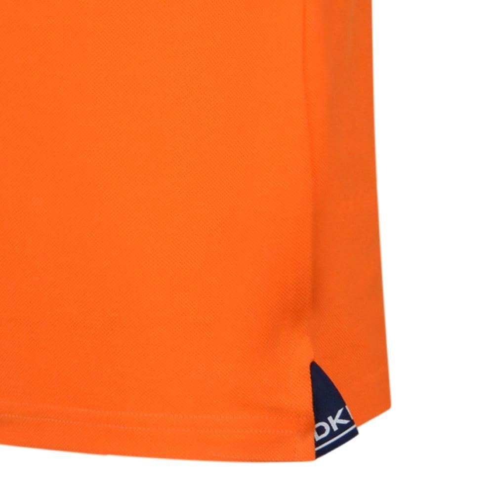 Orange Navy Stripe Logo - DKNY Boys Orange Polo Shirt with White and Navy Stripe Trim and Logo ...