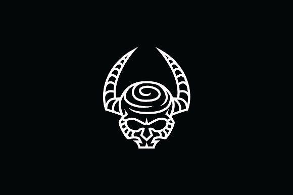 Skull Logo - Tribal Skull Logo Template Logo Templates Creative Market