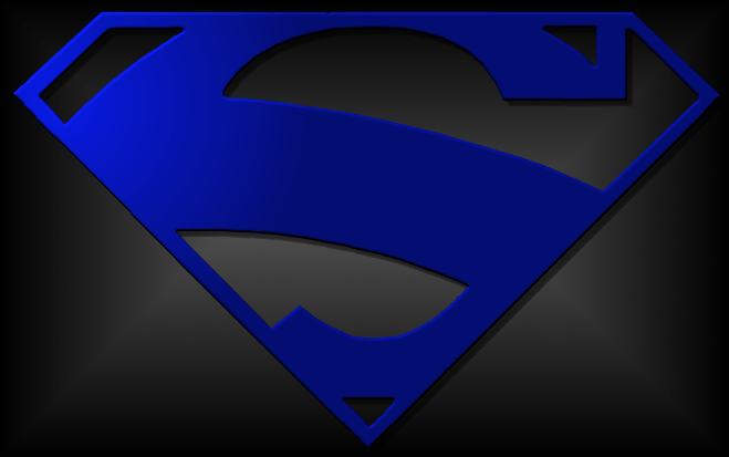 Blue Superman Logo - Picture of Superman Logo Wallpaper Blue