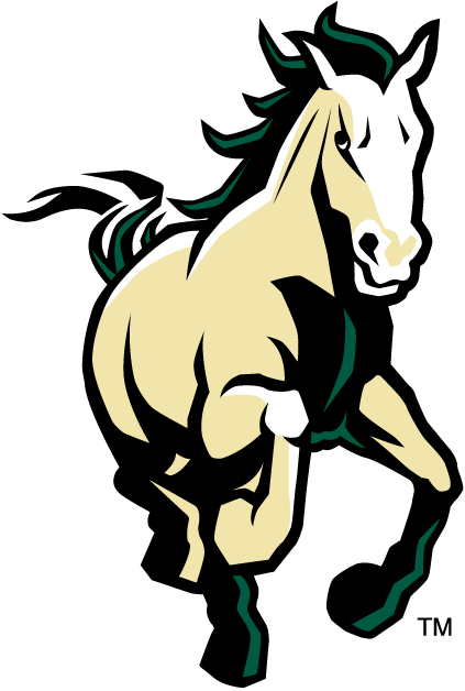 Mustang Horse School Logo - Cal Poly Mustangs Alternate Logo (1999) - Cream colored mustang with ...