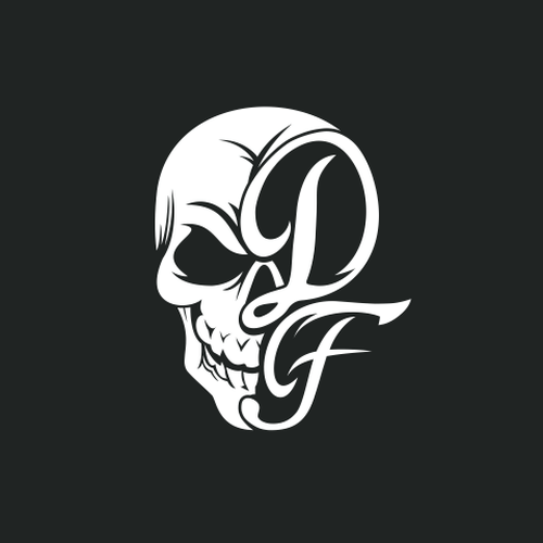 Black and White Skull Logo - Black and white SKULL logo for hardcore fitness clothing company ...