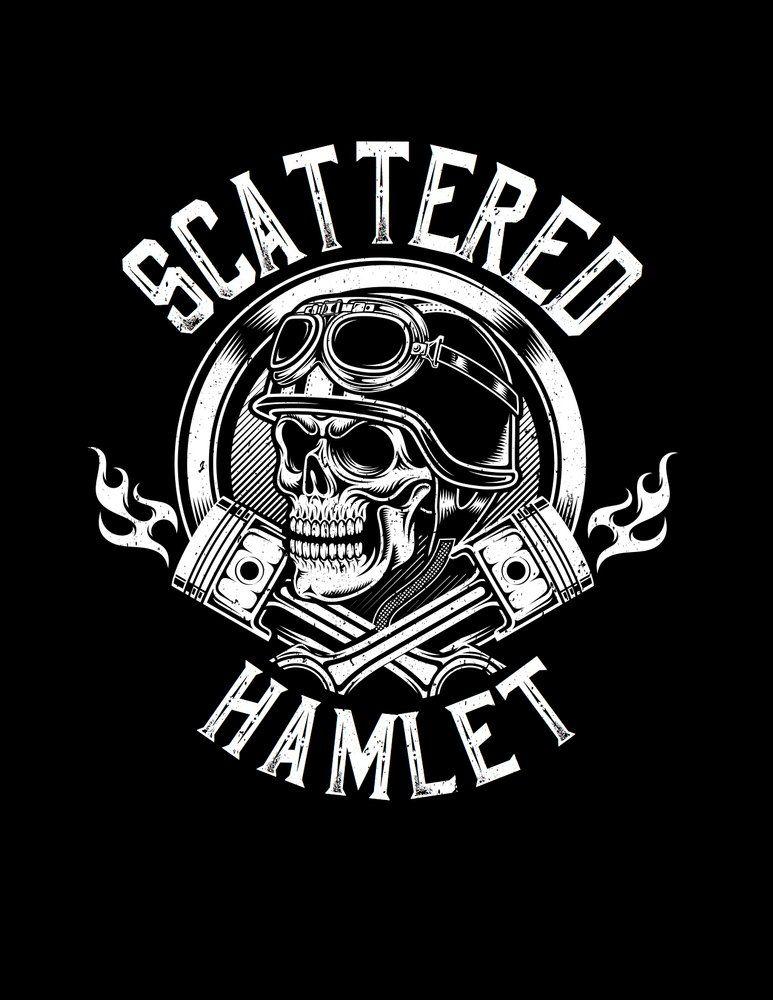Skull Logo - SH Baseball Style Skull and Piston Logo Shirt. / Scattered Hamlet ...