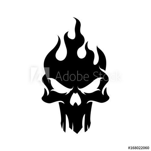 Skull Logo - Dark Skull Logo template. this stock vector and explore