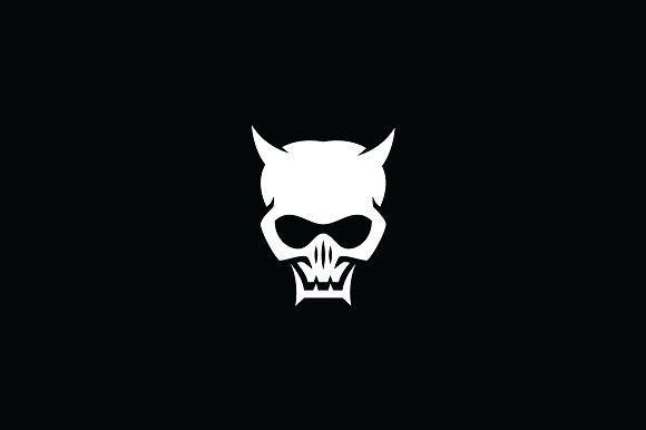 Skull Logo - Devil Skull Mask Logo Template ~ Logo Templates ~ Creative Market