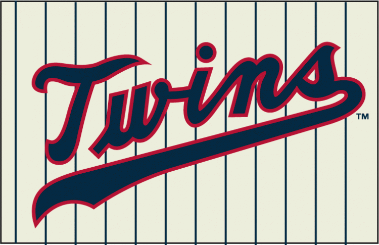 Cream Colored Logo - Minnesota Twins Jersey Logo - American League (AL) - Chris Creamer's ...