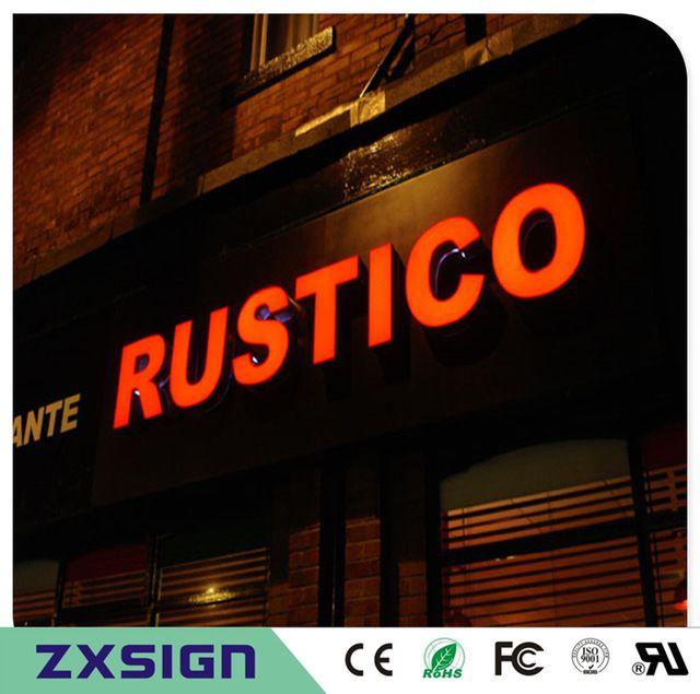 Custom Outdoor Logo - Factory Outlit Custom Outdoor Acrylic LED Shop Sign,store signage ...