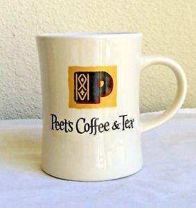 Cream Colored Logo - Peet's Coffee & Tea Logo 12 Oz. Mug Cream Colored MB3