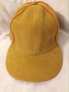 Cream Colored Logo - Timberland Leather Cream Colored Leather Logo Hat Cap 7 3 4