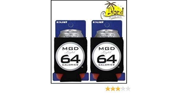 Miller 64 Logo - Amazon.com: (2) Miller Genuine Draft MGD 64 Beer Can Koozies Cooler ...