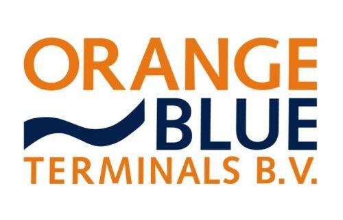 Orange and Blue V Logo - Orange Blue Terminals B.V