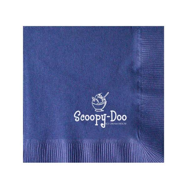 Cream Colored Logo - Colored 2 Ply Beverage Napkins With Logo