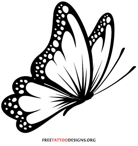 Butterfly Black and White Logo - 60 Butterfly Tattoos | Feminine And Tribal Butterfly Tattoo Designs ...