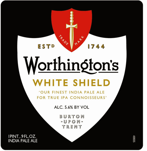 White and Red Shield Logo - White Shield - Worthington's - Untappd