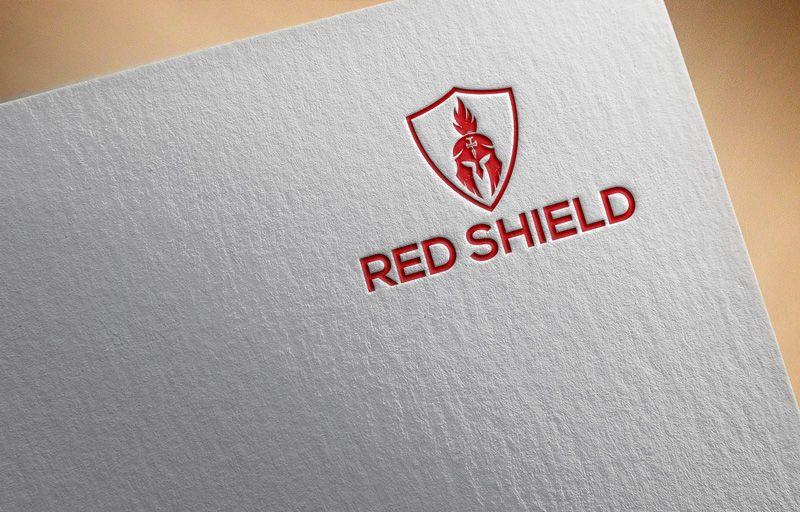 White and Red Shield Logo - Entry #289 by SiddikeyNur1 for RED SHIELD LOGO | Freelancer