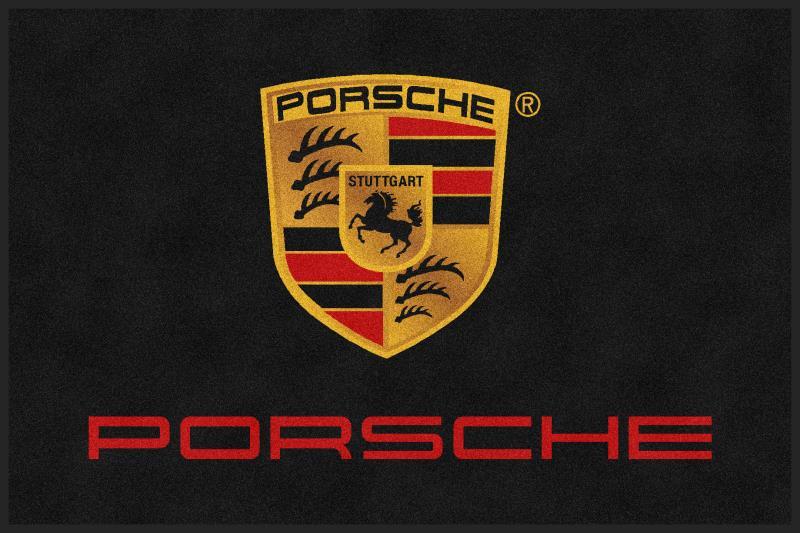Porsche Logo - Custom Porsche Logo Rug