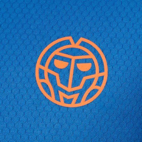 Orange and Blue V Logo - BIDI BADU Sunil Tech V-Neck T-Shirt Men - Blue, Orange THAOU-42379