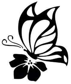 Butterfly Black and White Logo - Black and White Butterfly Clipart Image