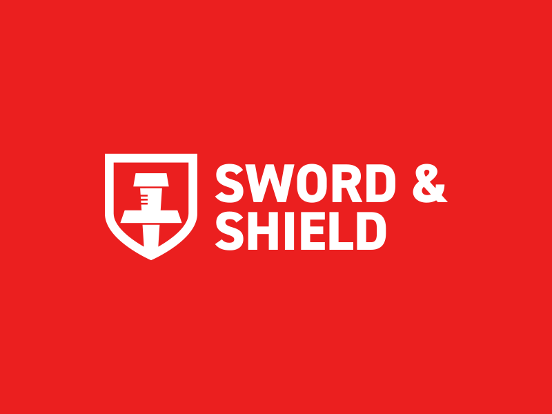 White and Red Shield Logo - Sword & Shield Logo by ZugZaw | Dribbble | Dribbble