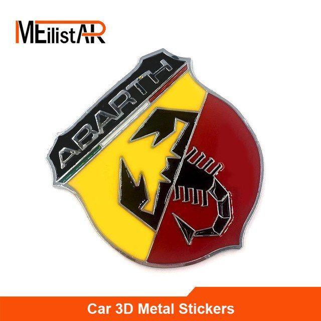 Scorpion Car Logo - 3D 3M Car Abarth Metal Adhesive Badge Emblem logo Decal Sticker
