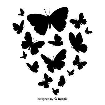 Butterfly Black and White Logo - Butterfly Vectors, Photos and PSD files | Free Download