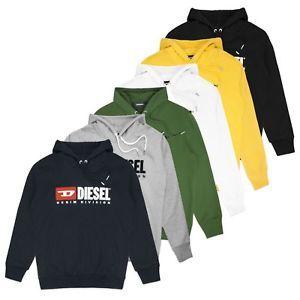 Black White and the Division Logo - Diesel Logo Hoodie - Diesel S-Division Oversized Hooded Sweat ...