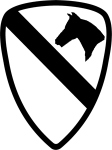 Black White and the Division Logo - 1ST CAVALRY DIVISION Logo Vector (.EPS) Free Download
