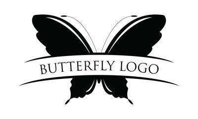 Butterfly Black and White Logo - Butterfly Logo photos, royalty-free images, graphics, vectors ...