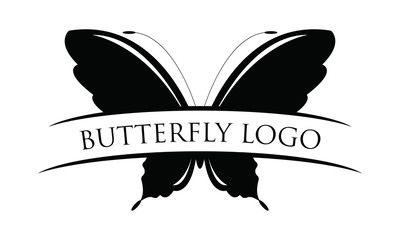 Butterfly Black and White Logo - Butterfly Logo Photo, Royalty Free Image, Graphics, Vectors