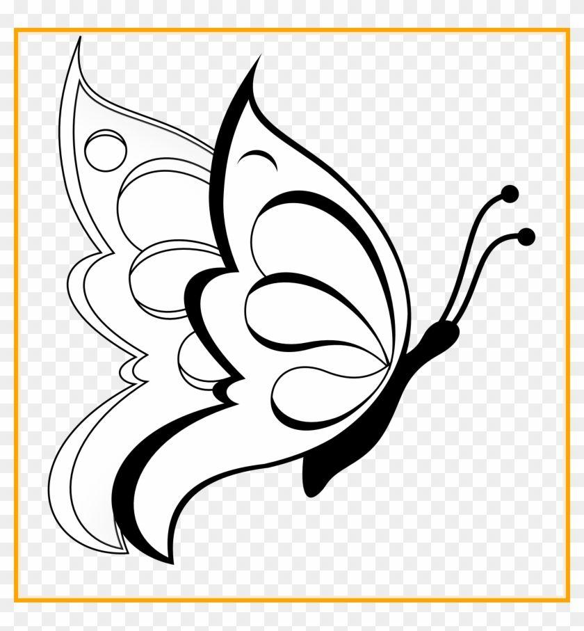 Butterfly Black and White Logo - Marvelous Butterfly Clipart Black White Line Art Coloring - Easy ...