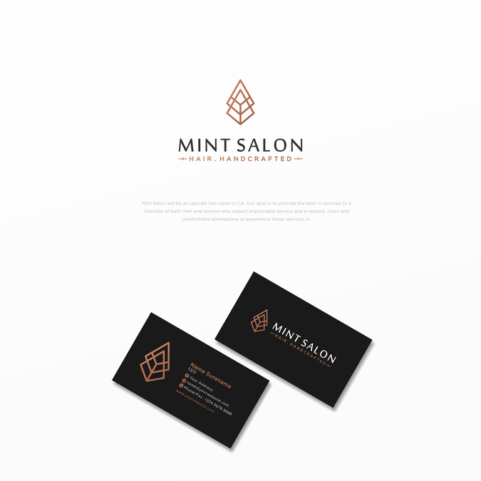 Rustic Industrial Logo - Mint Salon is looking for a Modern Industrial Logo with a Rustic