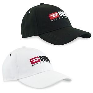 Black White and the Division Logo - Diesel S-Division Cakerym-Max Baseball Caps - Black, White - BNWT