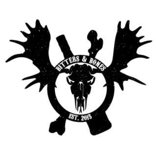 Rustic Industrial Logo - Bitters & Bones | An Adirondack inspired rustic/industrial tavern ...