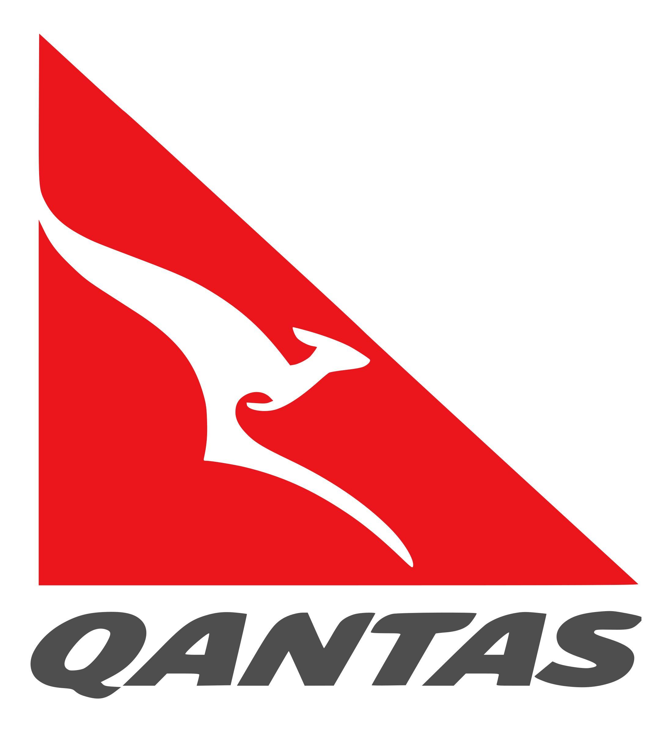 3 Piece Red Triangle Logo - Qantas Logo, Qantas Symbol, Meaning, History and Evolution