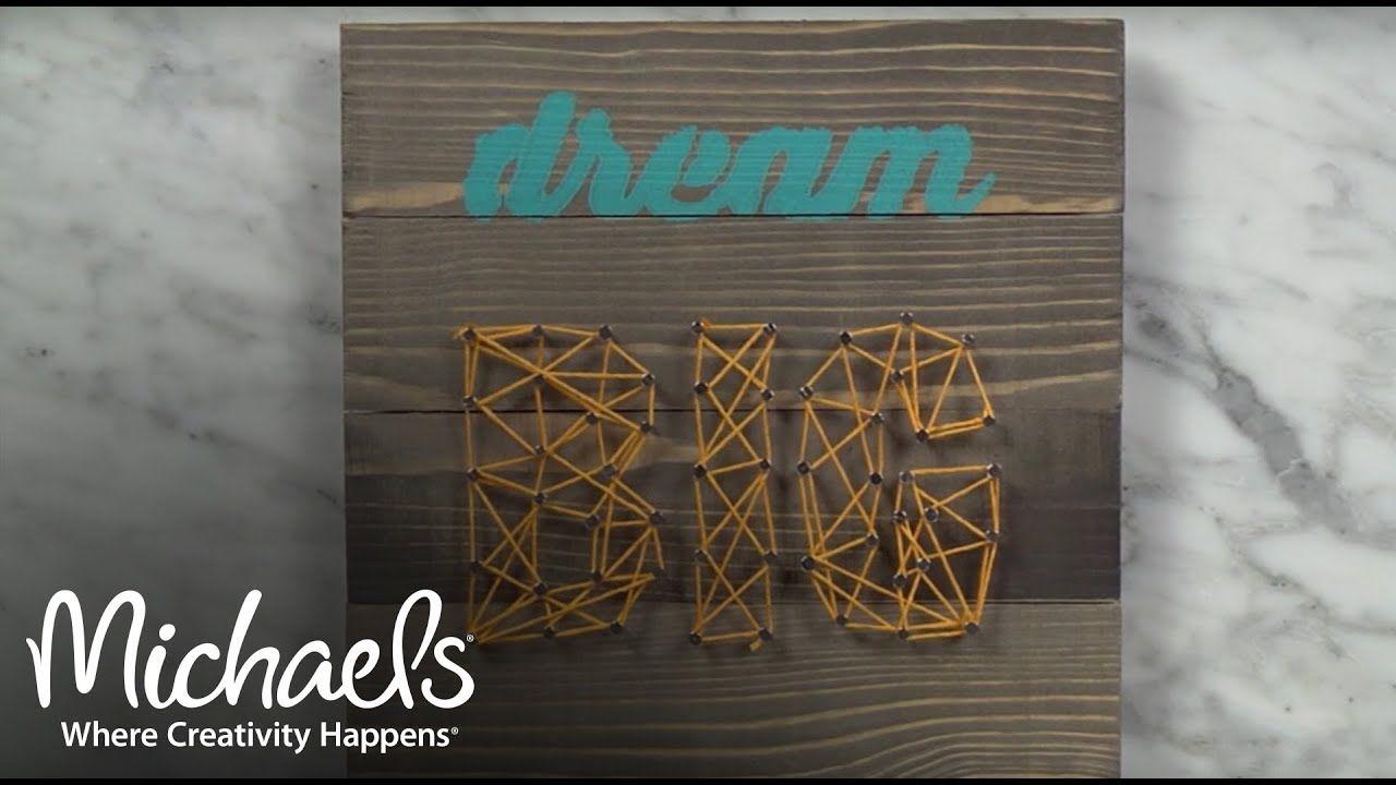 Michaels Make Creativity Happen Logo - DIY String Art | Make-a-Thon | Michaels - YouTube