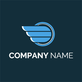 Blue Circle with 3 Blue Lines Logo - Free Company Logo Designs. DesignEvo Logo Maker