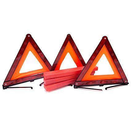 3 Red Triangle Logo - Fasmov Triple Warning Triangle Emergency Warning
